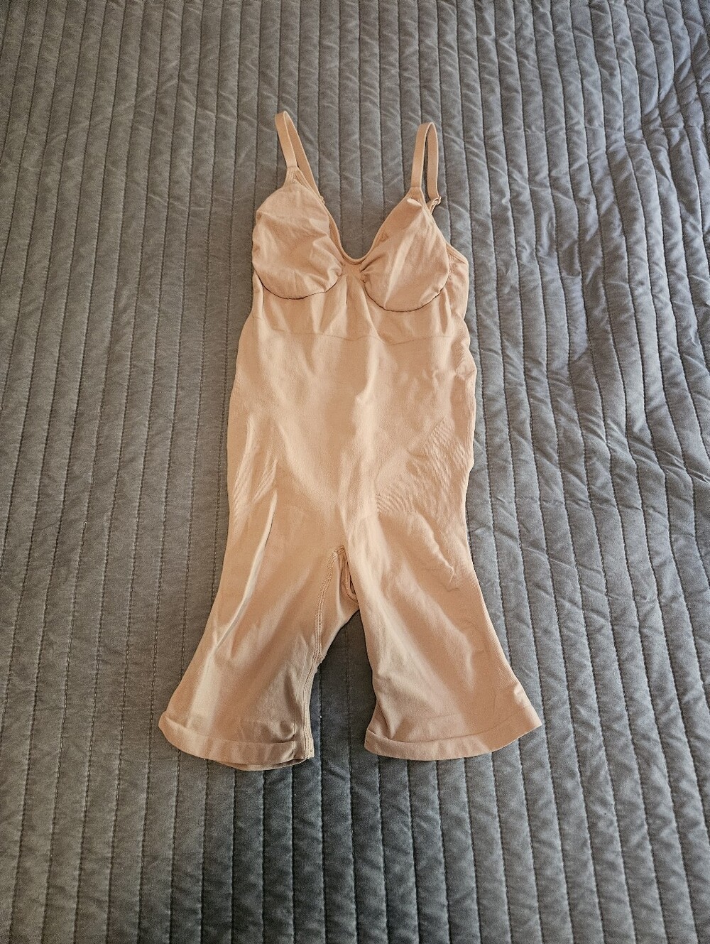 SKIMS Nude Mid Thigh Bodysuit Shapewear 2X/3X